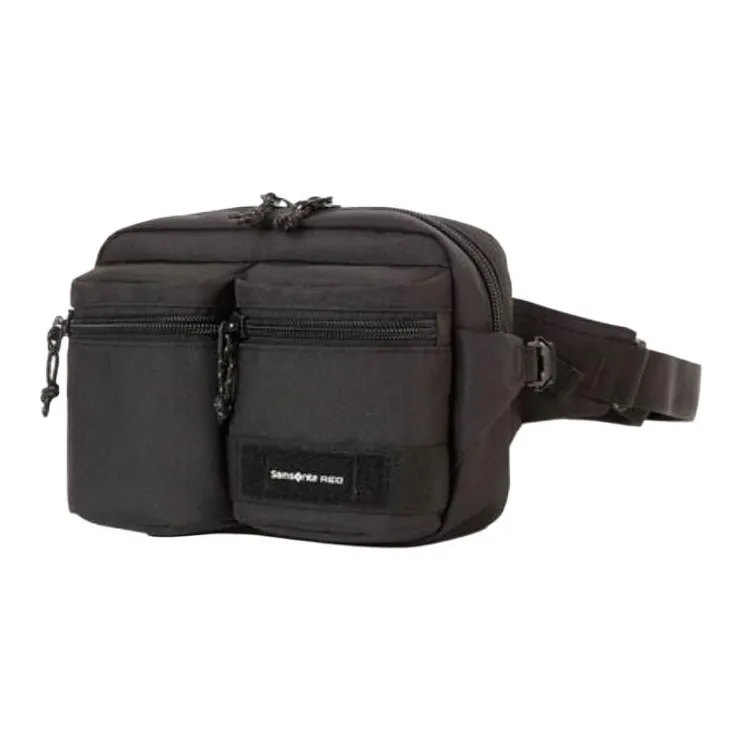SAMSONITE Polyester Fanny Pack Crossbody Bag Shoulder Bag Unisex Black-1