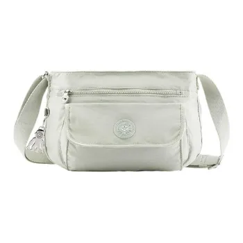 Kipling Polyamide Crossbody Bag, Shoulder Bag Small Size Women's Metallic Silver/Pink/Pink Purple/Cream Gray