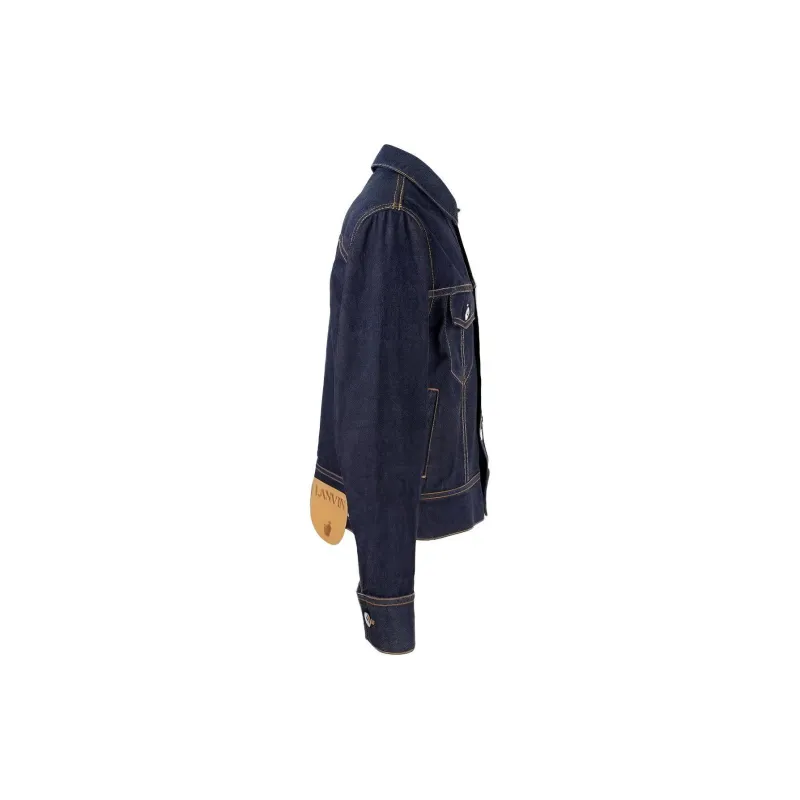 Lanvin SS23 Denim Jacket Men's Dark Blue-3