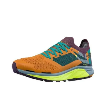 THE NORTH FACE Wear Resistant Low Top Running Shoes Women's Orange Purple