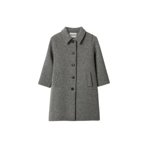MIU MIU Coats Women's Gray