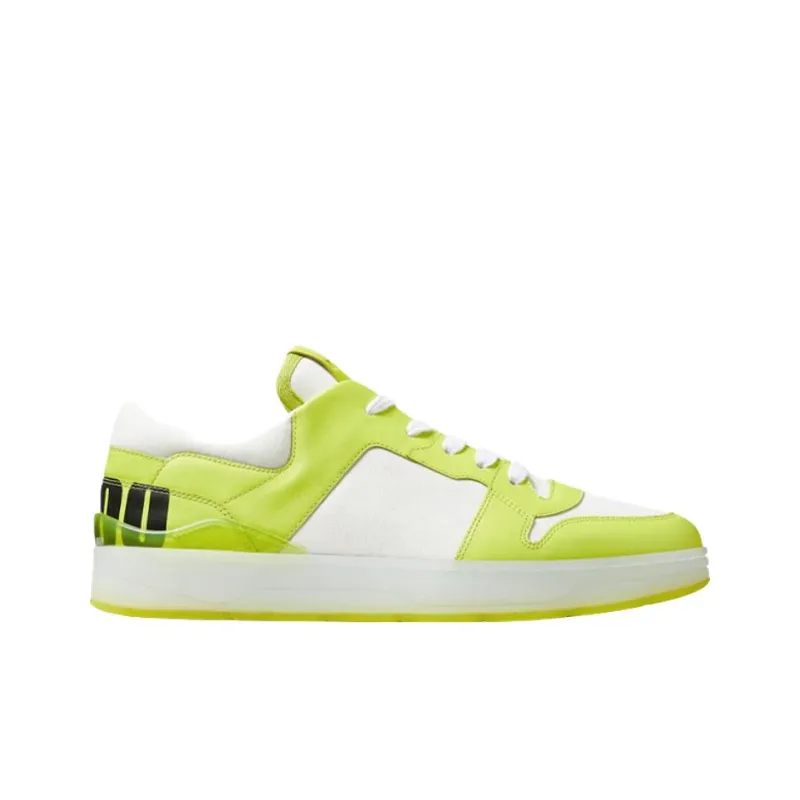 Jimmy Choo Low Top Stylish Skateboarding Shoes White Green-1