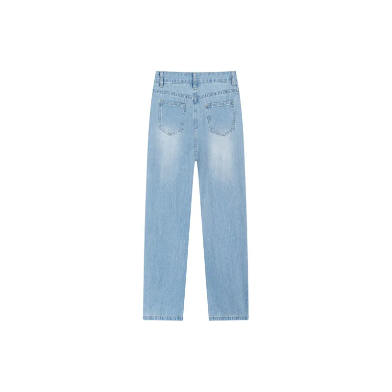 SNZX Jeans Women's Blue Pants-1