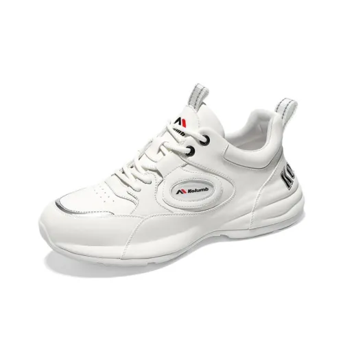 KOLUMB Running Shoes Men Low-Top White