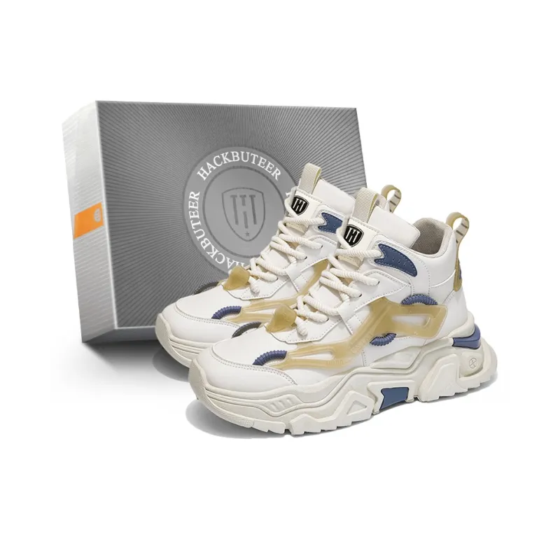 HACKBUTEER Limited Box High Top Chunky Sneakers Men's-14