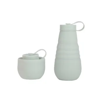 TANLU Outdoor Water Equipment Outdoor Water Bottle 500ml Camping And Barbecue Silicone