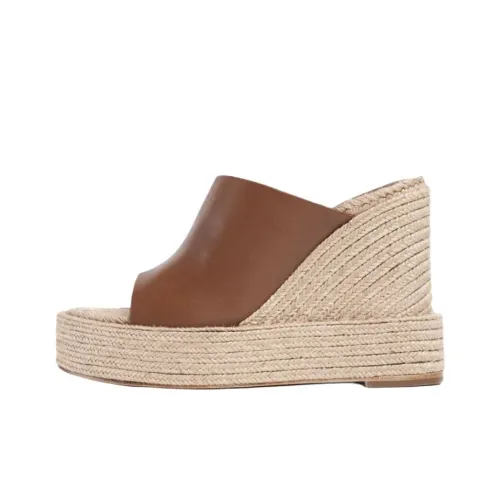 Paloma Barceló Slide Slippers 11.5cm Women's Brown