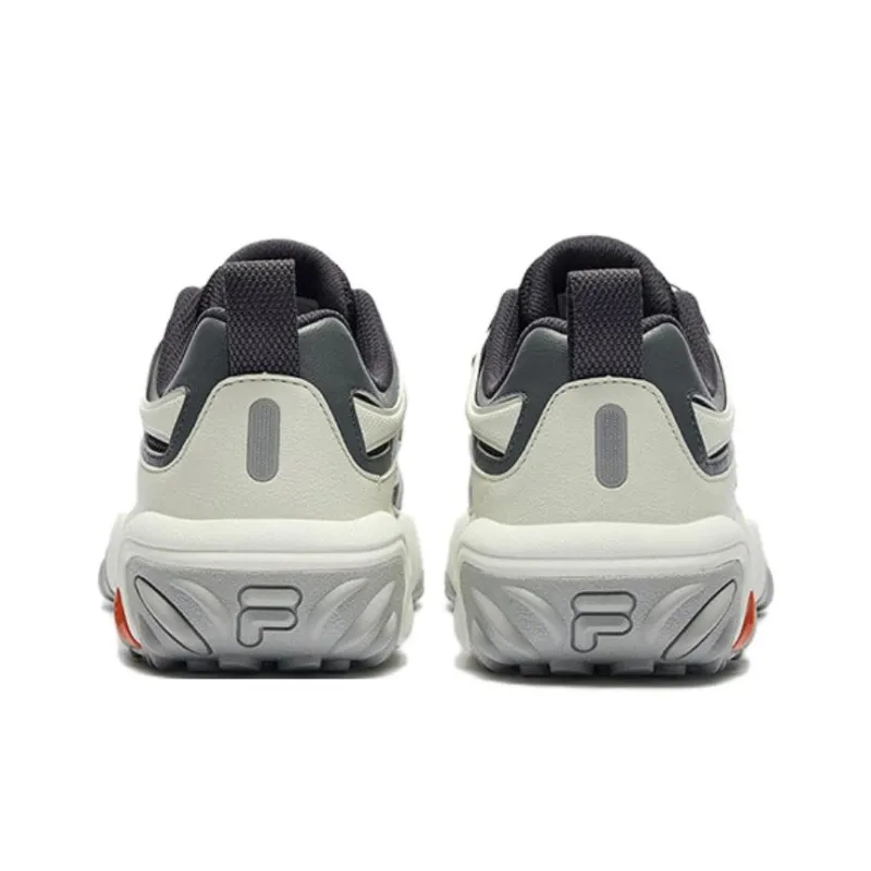 FILA KIDS Anti Slip Wear Resistant Low Top Kids' Outdoor Shoes Gray Green Teenagers-4