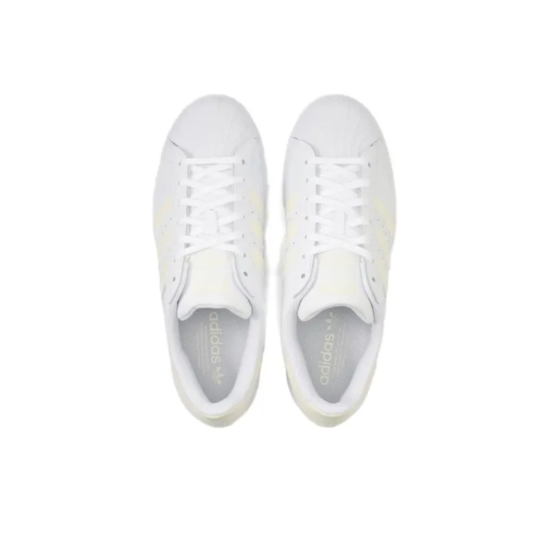 Adidas Originals SUPERSTAR Anti Slip Wear Resistant Low Top Skateboard Shoes Unisex White-2