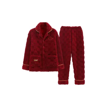The Story Of The Flower Season Pajama Set Men's Red