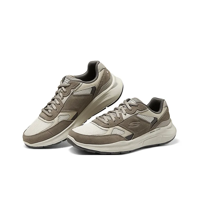 Skechers Wear Resistant Slip Resistant Low Top Running Shoes Men's Tan-2