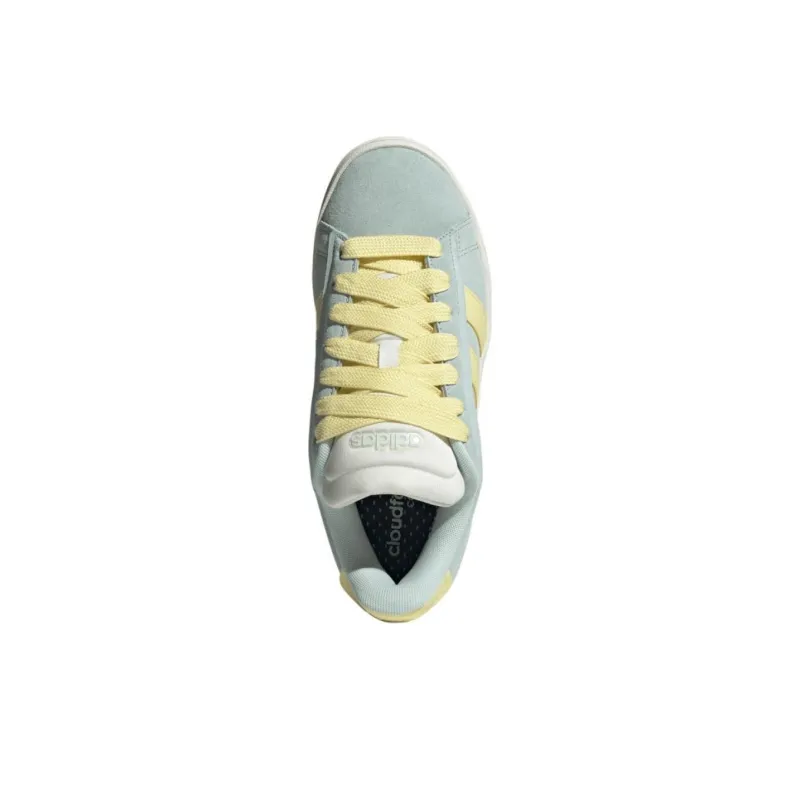 Adidas GRAND COURT ALPHA Anti Slip Wear Resistant Low Top Skateboard Shoes Women's Light Green-3