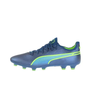 PUMA King Ultimate AG Short Rubber Studs HG Short Rubber Studs Anti Slip Wear Resistant Soccer Shoes Men's Indigo