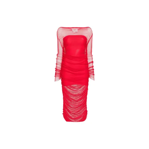 Atu Body Couture Fishnet design Midi Dress