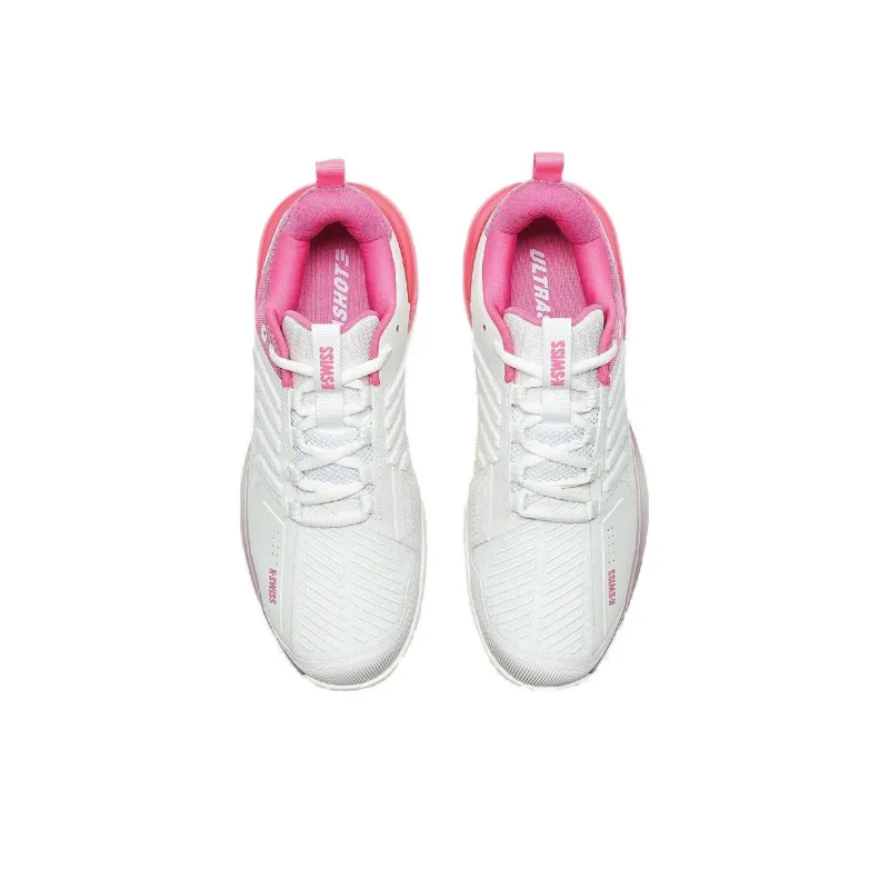 KSWISS Slip Resistant Low Top Running Shoes Men's White Pink-2