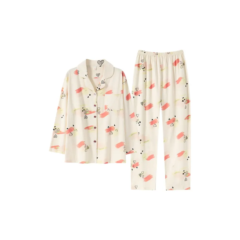 MADALLO Pajama Set Women's Heartfelt Adventure-0