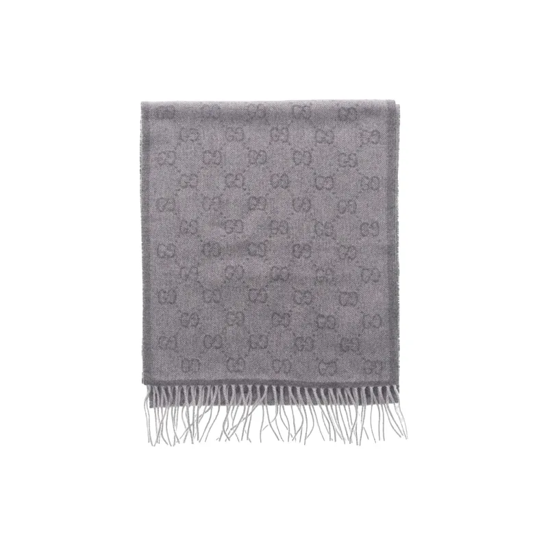 GUCCI Knit Scarves Women's Dark Gray-1
