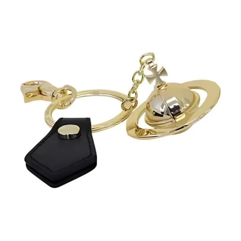 Vivienne Westwood Saffiano 3D Orb Keychains Unisex-3