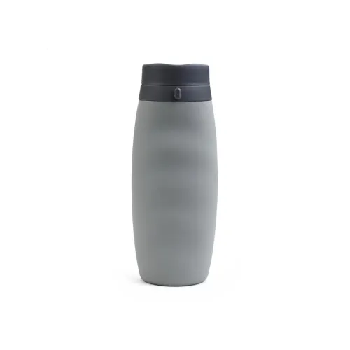 SINGLELADY Outdoor Water Equipment Water Container 320ml Silicone Stainless Steel