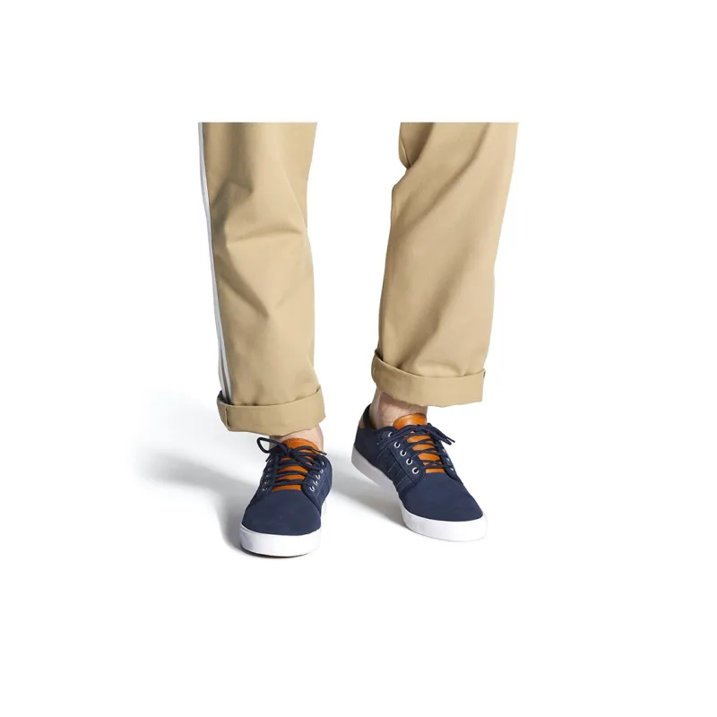 Adidas Originals Seeley Low Top Skateboard Shoes Men's Blue Brown-6