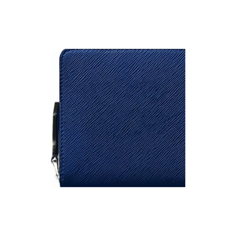 MONTBLANC Cow Leather Cell Phone Pouch Men's Midnight Blue-5