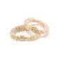 Beige Square Diamond Hair Tie[2 Pcs]