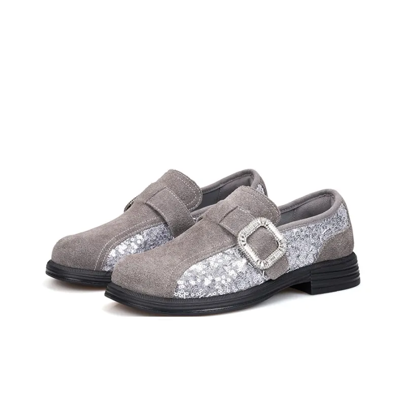 Joy&Mario Loafers Women's Black/Gray/Gold-12