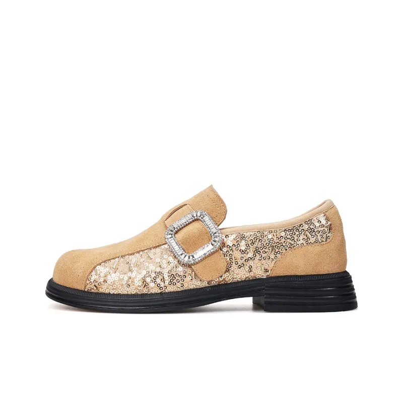 Joy&Mario Loafers Women's Black/Gray/Gold-22
