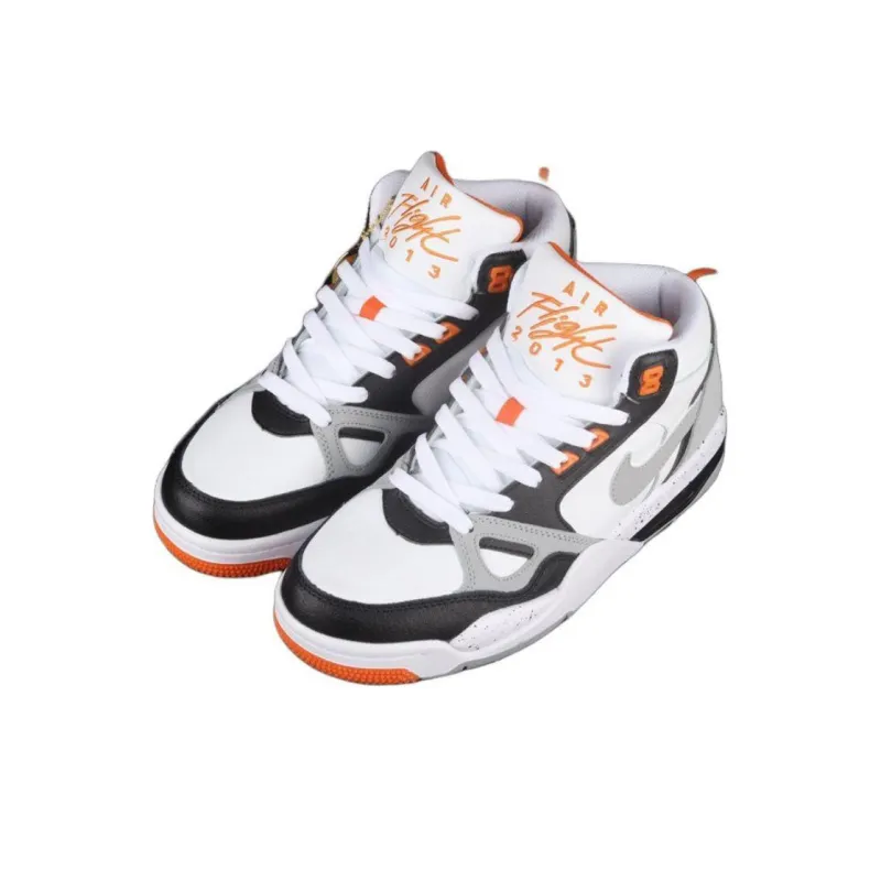 Nike Flight 13 Slip Resistant Cushioning High Top Skateboard Shoes Men's White-2