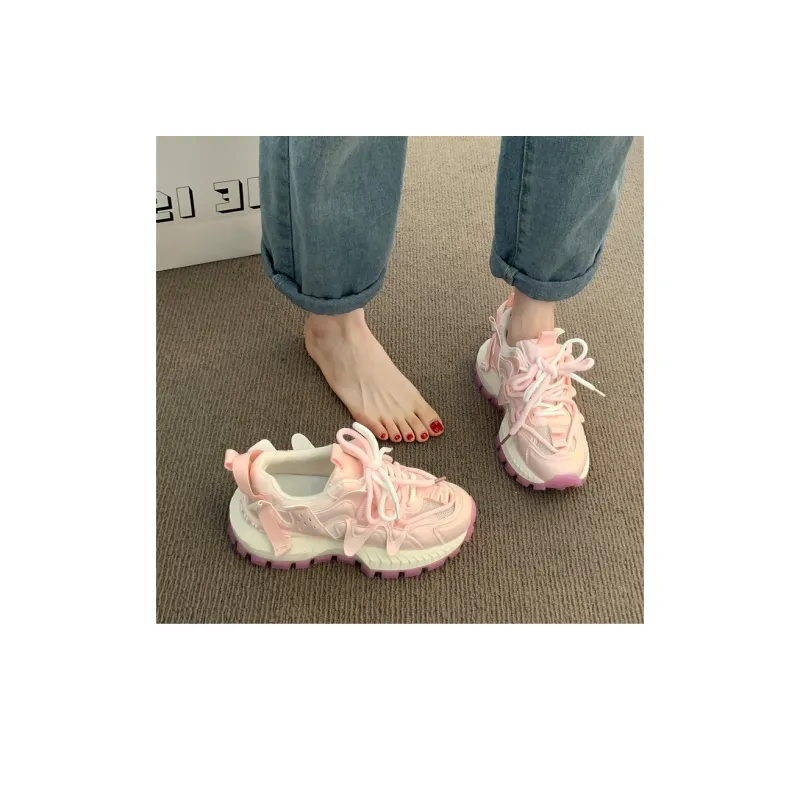LXVB Slip-Resistant Breathable Low-Top Chunky Sneakers Women's-2