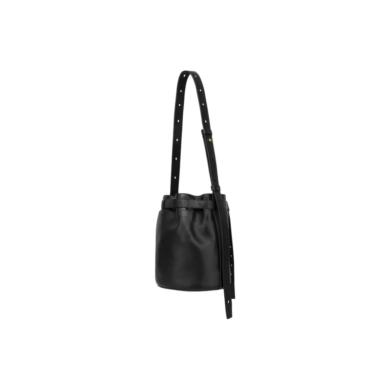 MOSCHINO Sheepskin Bucket Bags Shoulder Bags Women's Black-1