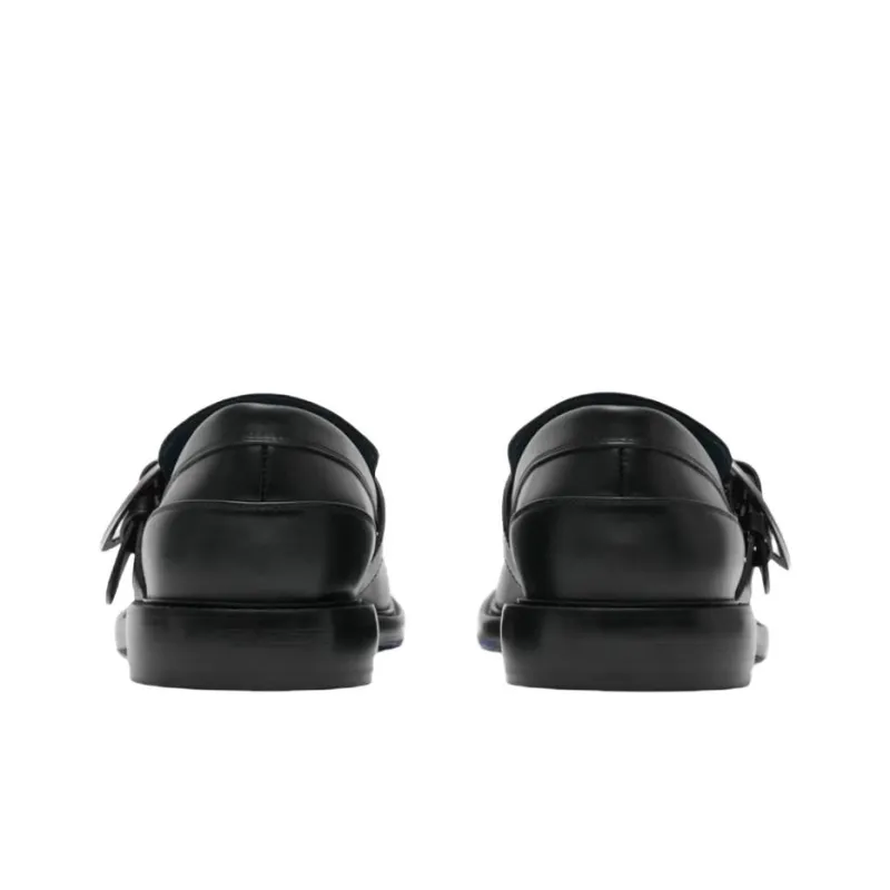 Burberry Cobble Loafers Men's Black-4