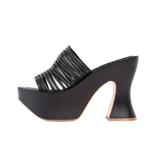 Paloma Barceló Slide Slippers 11.5cm Women's Black
