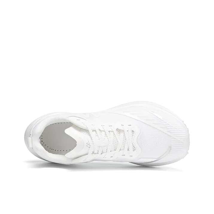 Sonic Cat Cushioning Abrasion Resistant Breathable Slip Resistant Low Top Carbon Plate Running Shoes Unisex White-4
