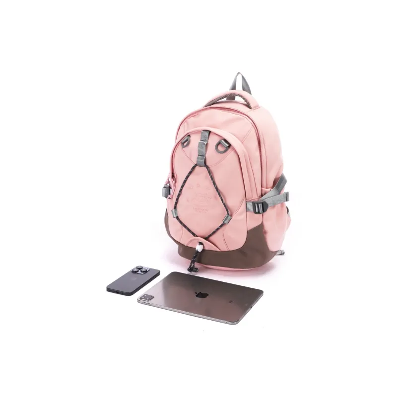 RED DRAGONFLY Fabric Space Meow Backpack Regular Women's Pink Gray-14