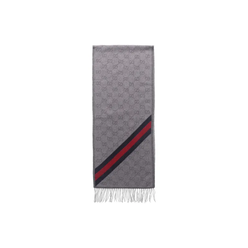 GUCCI Knit Scarves Women's Dark Gray-0