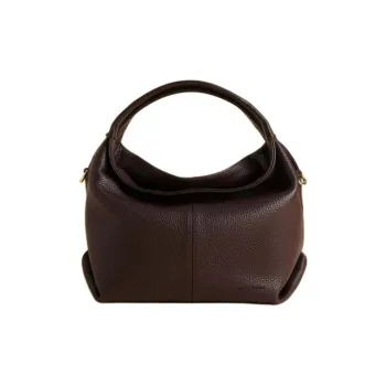 Manu Atelier Calfskin Shoulder Bag, Crossbody Bag, Handbag Mini Women's Dark Brown