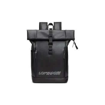 LOVERPUSS Polyurethane Backpack Men's Aurora Black