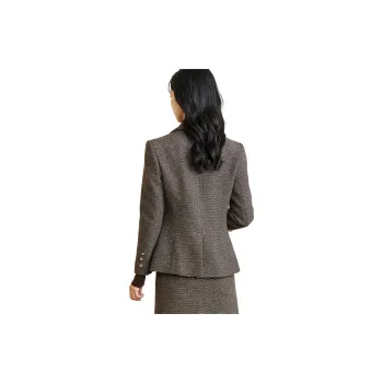 MISSSHINE Business Suit Women's Coffee