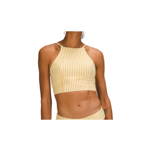 Lululemon Two-Piece Swimsuits Women's Yellow/White Stripes