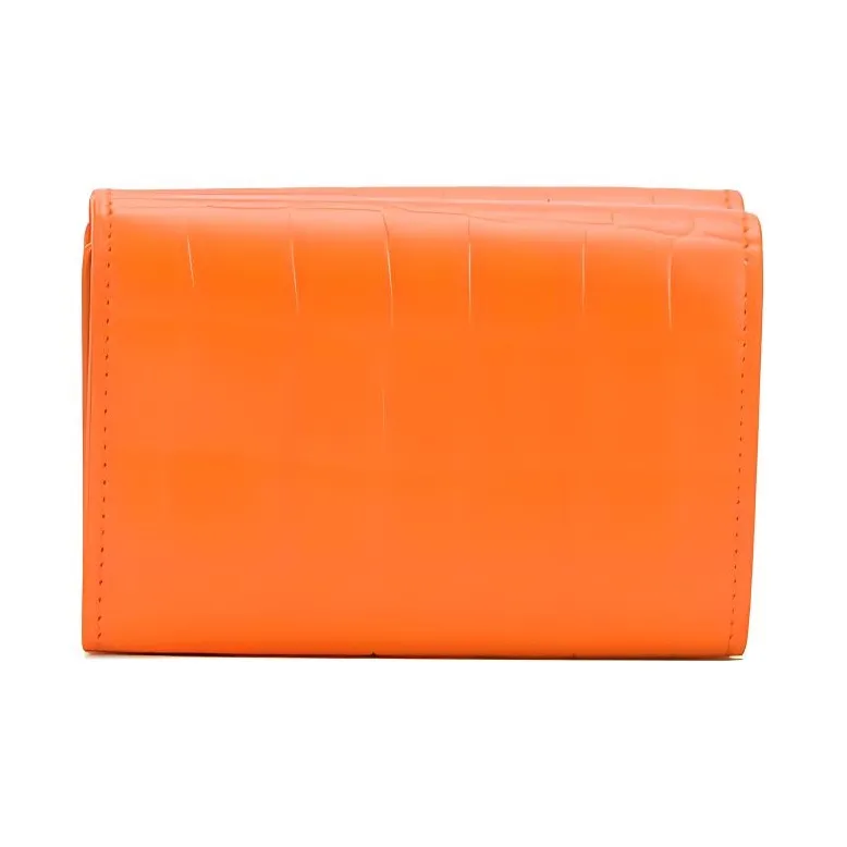 Balenciaga Neo Classic Calfskin Wallet Mini Women's Orange-1