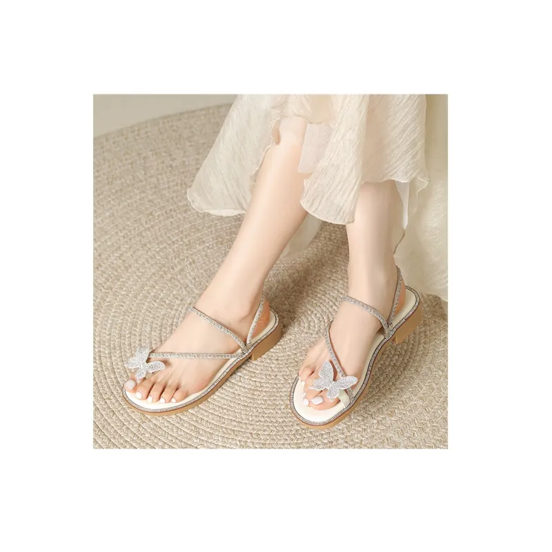 JOSINY French Bowknot Slippers One Strap Sandals Women's-9