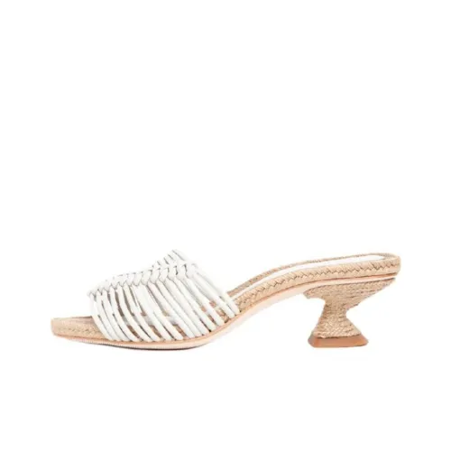 Paloma Barceló Slide Slippers 5.5cm Women's White