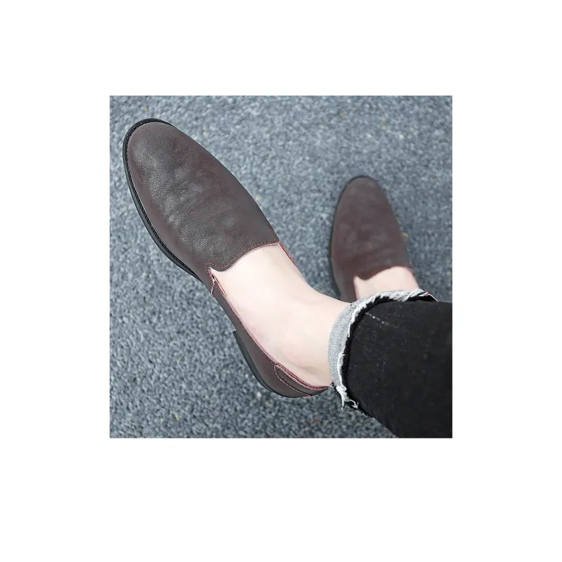 King Jinmai Men's Casual Shoes Men Low Top Black, Brown, Sand-14