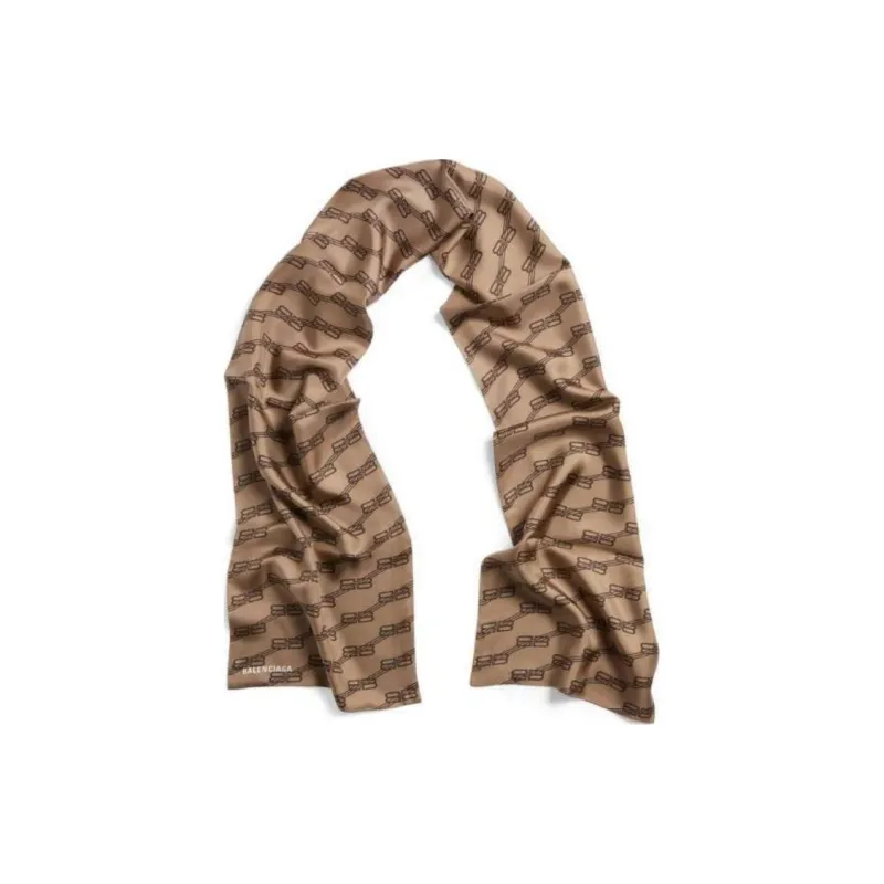 Balenciaga Silk Scarves Women's True Brown-0