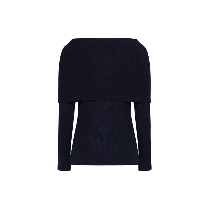 Fabiana Filippi Off The Shoulder Long Sleeve Knitted Top-1