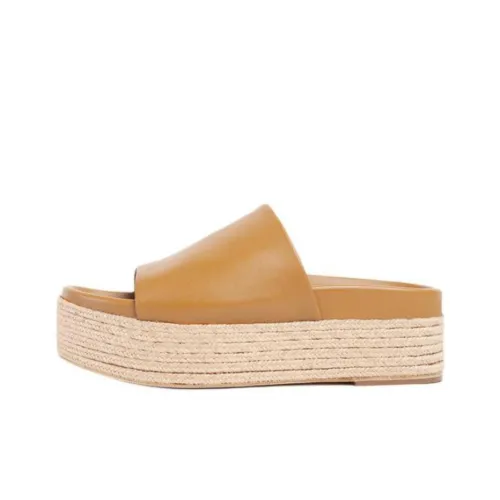 Paloma Barceló Slide Slippers Women's Yellow