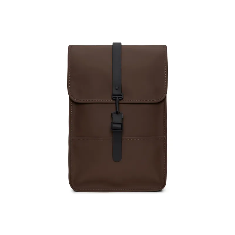 Rains Polyurethane And Polyester Blend Laptop Backpack Mini Unisex Black-48