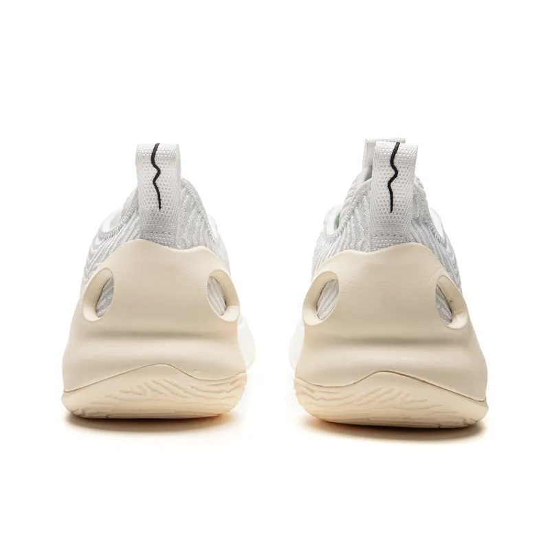 LiNing Charming Ultra Low Anti Slip Wear Resistant Low Top Basketball Shoes Men's White Black-5