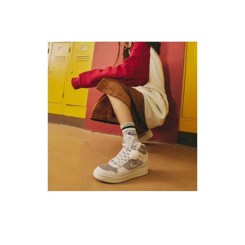 Champion Skateboard Shoes Women's High Top Gray-5